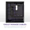 NZXT H7 Flow 2024 - Mid-تاور ATX Airflow جراب - Includes Pre-Installed 3 x 120mm Fans - Supports Bottom Fans for Dedicated GPU تبريد - Cable Management - أسود, 9 image