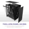 NZXT H7 Flow 2024 - Mid-تاور ATX Airflow جراب - Includes Pre-Installed 3 x 120mm Fans - Supports Bottom Fans for Dedicated GPU تبريد - Cable Management - أسود