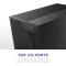 NZXT H7 Flow 2024 - Mid-تاور ATX Airflow جراب - Includes Pre-Installed 3 x 120mm Fans - Supports Bottom Fans for Dedicated GPU تبريد - Cable Management - أسود, 6 image