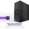 NZXT H7 Flow 2024 - Mid-تاور ATX Airflow جراب - Includes Pre-Installed 3 x 120mm Fans - Supports Bottom Fans for Dedicated GPU تبريد - Cable Management - أسود, 7 image